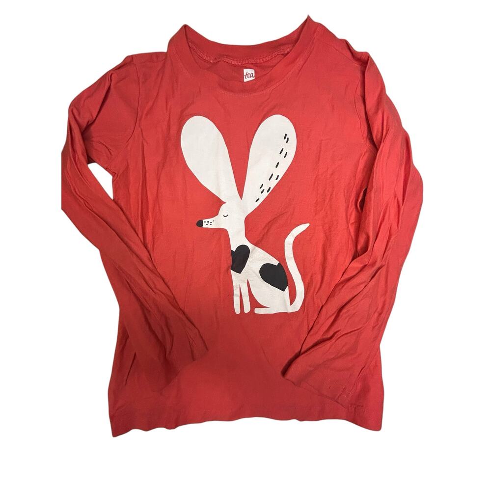Tea Collection Dog heart shirt size 6